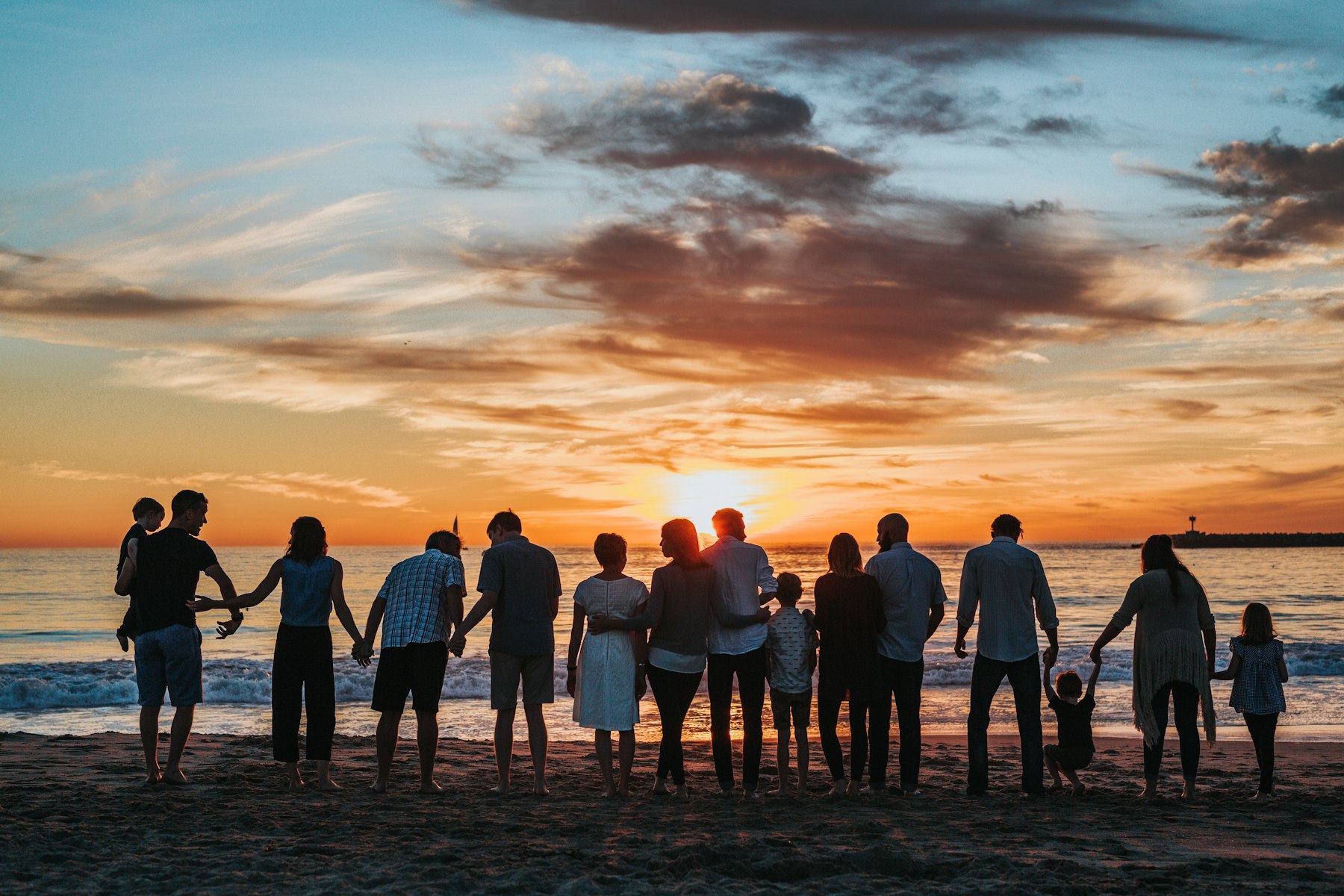 A pastor with their family
